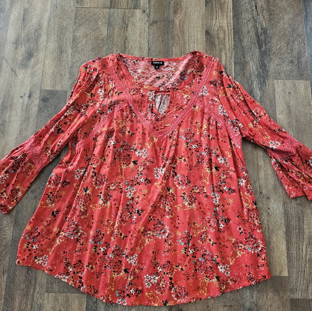 Torrid floral bohemian tunic, 0